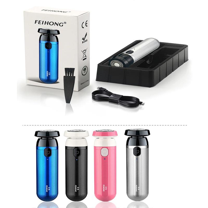 Nouveau Mini rasoir électrique lavable USB Rechargeable Machine à raser pour hommes humide-sec double usage barbe rasoir enlèvement tondeuse à barbe – Image 4