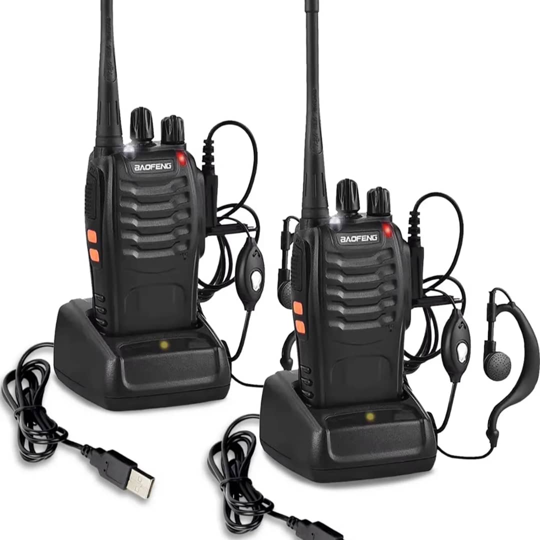 Radtel RT88 PMR446 Talkie-walkie, rechargeable, 16 canaux, walkis, walky, walky, avec fonction de charge, type USB, antenne annulaire, clip pour construction, restaurant, supermarché